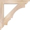 Ekena Millwork Balboa Traditional Smooth Bracket w/ Offset Brace, Douglas Fir, 5 1/2"W x 28"D x 28"H BKT0604X28X28BOA01SDF - alternate 4